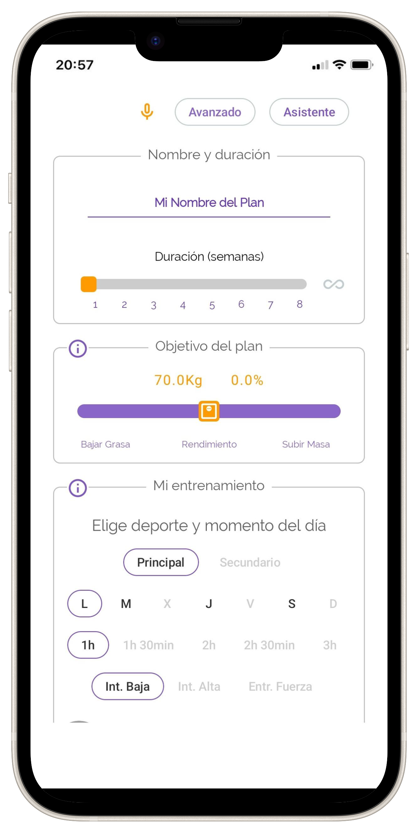 Sports in app es